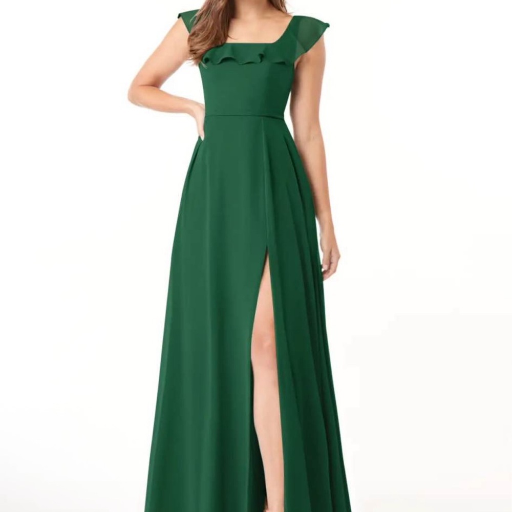 Azazie Dark Green Dress